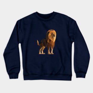 Low Poly Lion Crewneck Sweatshirt